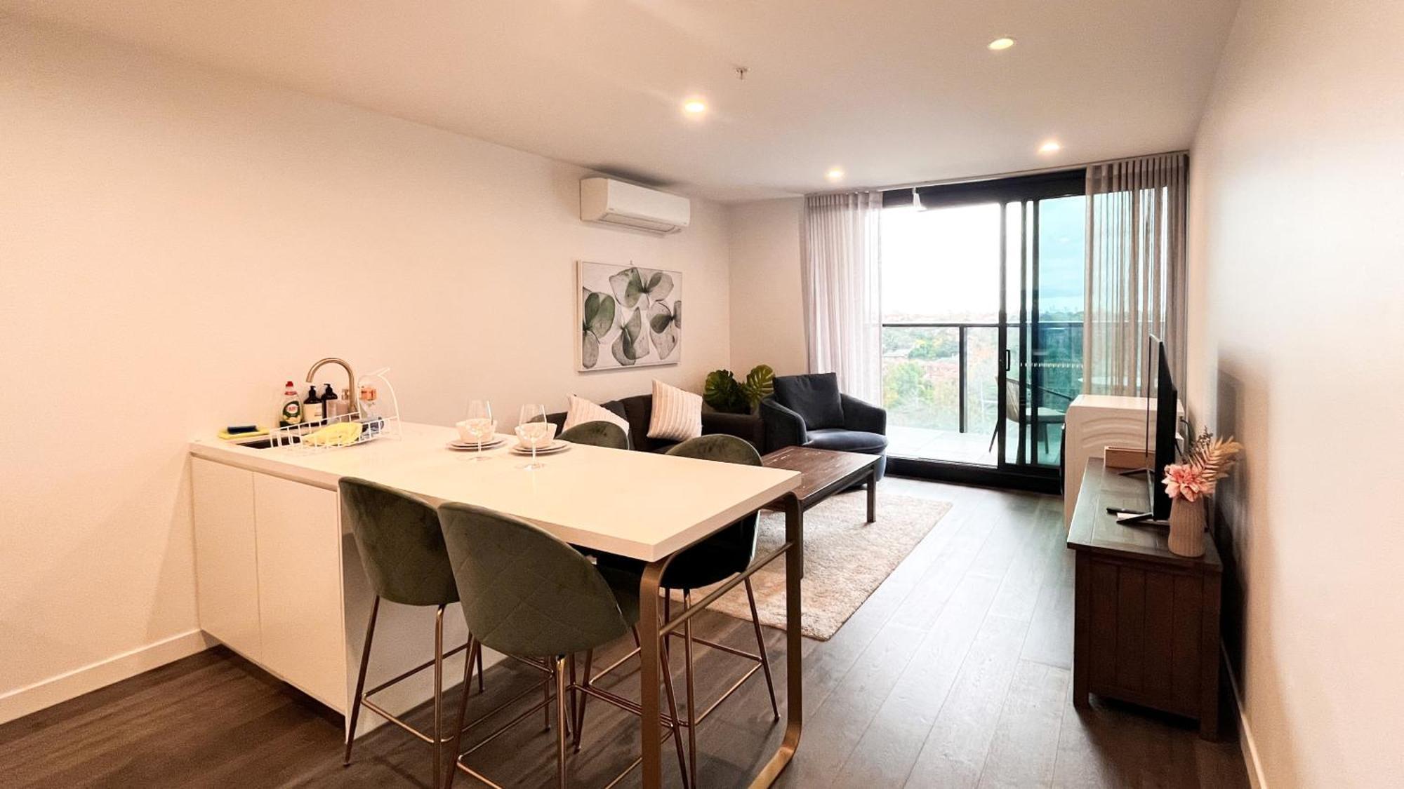 Apartment Next To Public Station, Boxhill Central, 2 Bedrooms, Free Parking And Wifi Box Hill Kültér fotó